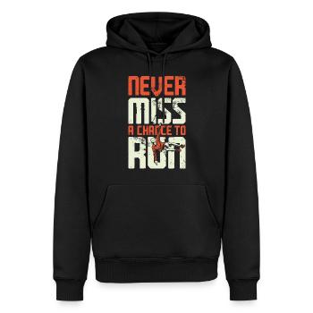 Parkour Free Running Traceur - Men’s Premium Organic Hoodie - black - Front - Nico (187cm)