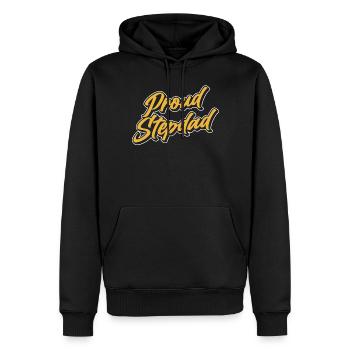 Fier beau-père Beau-père Beau-père Beau-père Fête des pères - Sweat à capuche Premium bio Homme - noir - Devant - Nico (187cm)
