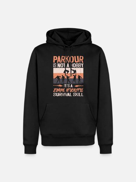 Parkour Free Running Traceur - Men’s Premium Organic Hoodie - black
