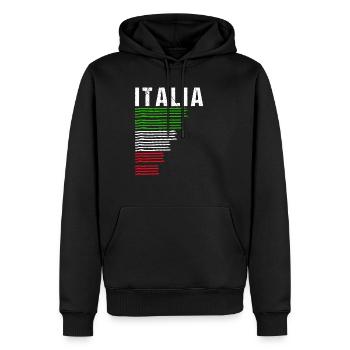 Italia Fußball Trikot Italien Geschenk Soccer - Männer Premium Bio Hoodie - Schwarz - Vorne - Nico (187cm)