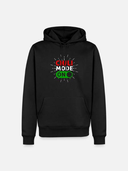 Chili-Modus auf Habanero-Chili-Liebhaber - Männer Premium Bio Hoodie - Schwarz