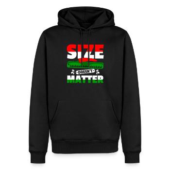 Größe spielt keine Rolle Habanero-Chili-Liebhaber - Männer Premium Bio Hoodie - Schwarz - Vorne - Nico (187cm)