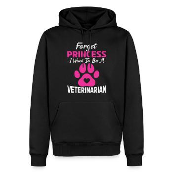 Vergiss Prinzessin, Ich Möchte Zukünftige - Männer Premium Bio Hoodie - Schwarz - Vorne - Nico (187cm)
