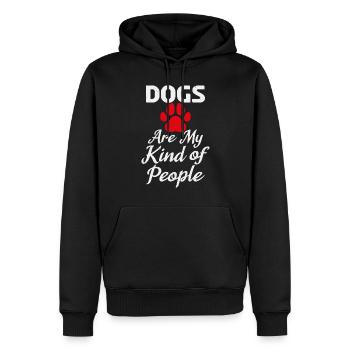Fantastisches Hundeshirt Mit Hunden Darauf - Männer Premium Bio Hoodie - Schwarz - Vorne - Nico (187cm)