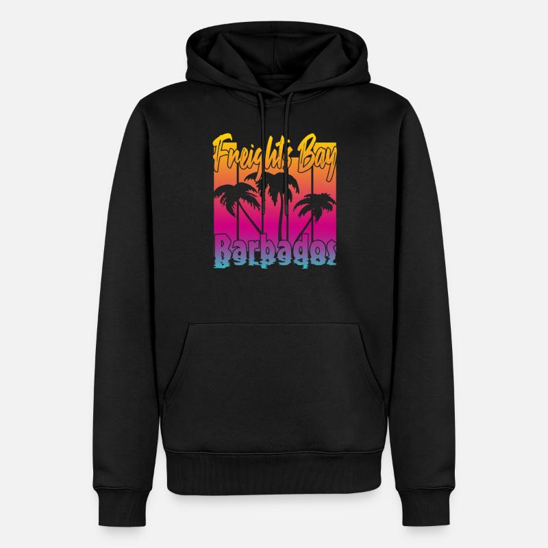 Freights Bay Barbade - Sweat à capuche Premium bio Homme - noir
