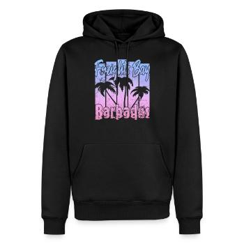 Freights Bay Barbade - Sweat à capuche Premium bio Homme - noir - Devant - Nico (187cm)