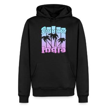 Jammu India Sonnenuntergang - Männer Premium Bio Hoodie - Schwarz - Vorne - Nico (187cm)