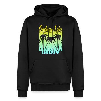 Pushkar Lake India Sonnenuntergang - Männer Premium Bio Hoodie - Schwarz - Vorne - Nico (187cm)