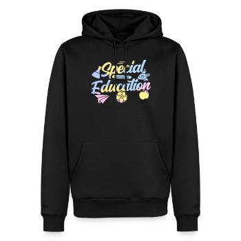 Sonderpädagogik Beruf Lehrer Sonderpädagoge - Männer Premium Bio Hoodie - Schwarz - Vorne - Nico (187cm)