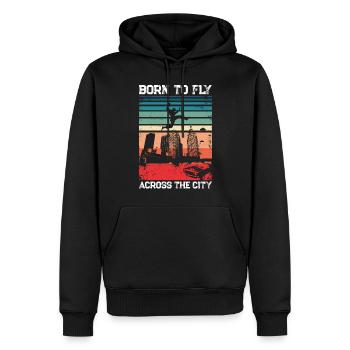Parkour Free Running Traceur - Männer Premium Bio Hoodie - Schwarz - Vorne - Nico (187cm)