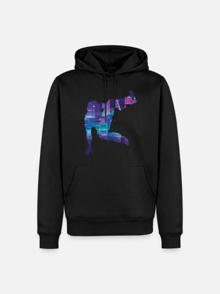 Parkour Free Running Traceur - Men’s Premium Organic Hoodie - black