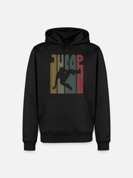 Parkour Free Running Traceur Retro - Sweat à capuche Premium bio Homme - noir