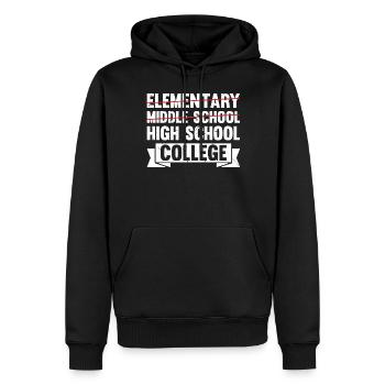 Middle School Graduation Junior High Graduation - Männer Premium Bio Hoodie - Schwarz - Vorne - Nico (187cm)