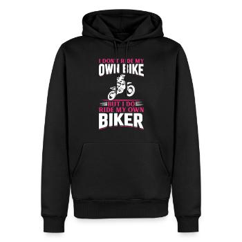 I Don't Ride My Own Bike - Motorcycle Dirtbike Bik - Männer Premium Bio Hoodie - Schwarz - Vorne - Nico (187cm)