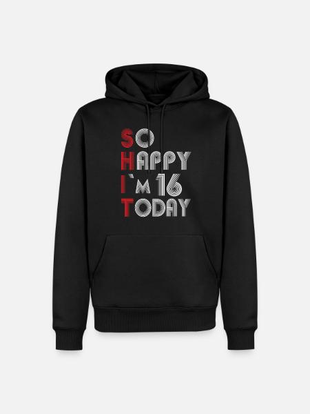 16 Birthday - Men’s Premium Organic Hoodie - black