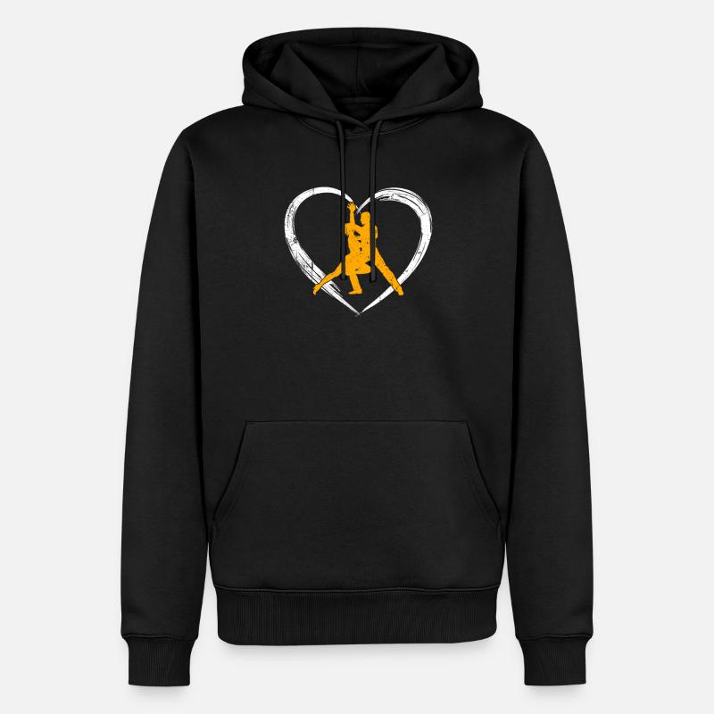 Amour dansant - Sweat à capuche Premium bio Homme - noir