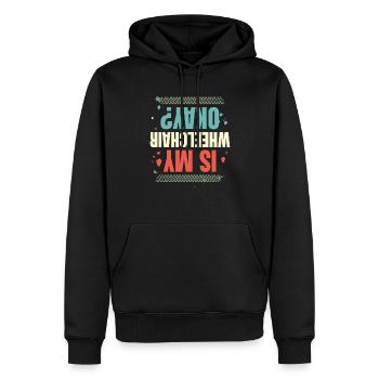 Ist Mein Rollstuhl In Ordnung Für - Männer Premium Bio Hoodie - Schwarz - Vorne - Nico (187cm)