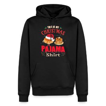 Weihnachtspfannkuchen Christmas Pajama - Männer Premium Bio Hoodie - Schwarz - Vorne - Nico (187cm)