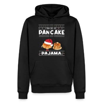 Weihnachtspfannkuchen Pajama - Männer Premium Bio Hoodie - Schwarz - Vorne - Nico (187cm)