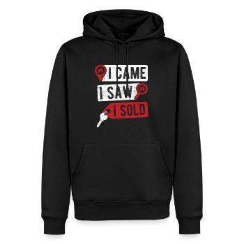 Immobilien-Händler Für Immobilien-Makler - Männer Premium Bio Hoodie - Schwarz - Vorne - Nico (187cm)