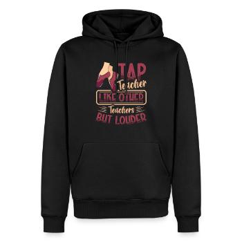 Tippen Sie Auf Lehrer Wie Andere Lehrer, Aber - Männer Premium Bio Hoodie - Schwarz - Vorne - Nico (187cm)