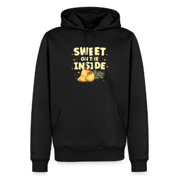 Süß Auf Der Innenseite Ananas Mit Tropischen - Männer Premium Bio Hoodie - Schwarz - Vorne - Nico (187cm)