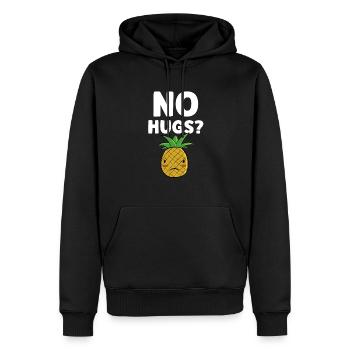 No Hugs Cute Ananas Lover Tropical Fruit - Männer Premium Bio Hoodie - Schwarz - Vorne - Nico (187cm)