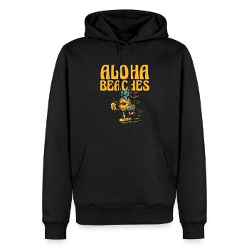 Aloha Beaches Ananas-liebhaber-tropische Frucht - Männer Premium Bio Hoodie - Schwarz - Vorne - Nico (187cm)