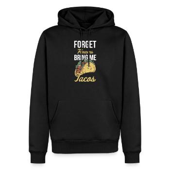 Taco Mexican Food Mexique Tortilla Burrito - Sweat à capuche Premium bio Homme - noir - Devant - Nico (187cm)