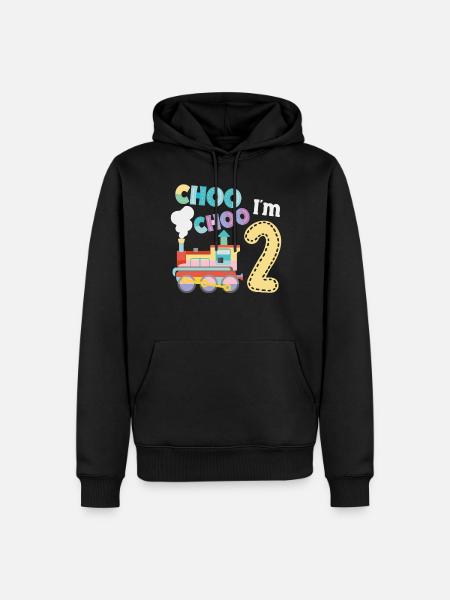 Steam Train Driver Trainspotting - Men’s Premium Organic Hoodie - black