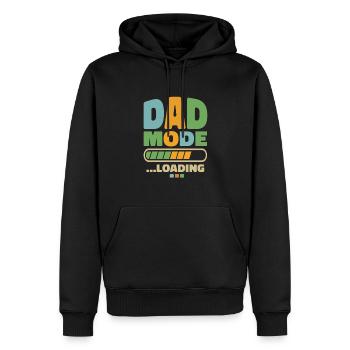 Papa - mode papa ... Chargement - Sweat à capuche Premium bio Homme - noir - Devant - Nico (187cm)