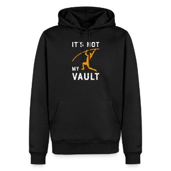Stabhochsprung Hochsprung Leichtathletik Zehnkampf - Männer Premium Bio Hoodie - Schwarz - Vorne - Nico (187cm)