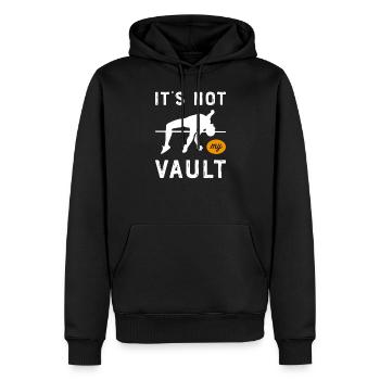 Pole vault High jump Athletics Decathlon - Men’s Premium Organic Hoodie - black - Front - Nico (187cm)