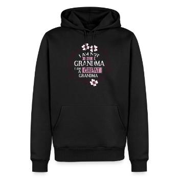 Arrière-grand-mère Grand-mère Arrière-grands-parents Grand-mère - Sweat à capuche Premium bio Homme - noir - Devant - Nico (187cm)