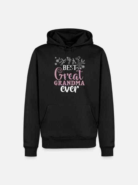 Urgroßmutter Oma Uroma Urgroßeltern Großmutter - Männer Premium Bio Hoodie - Schwarz