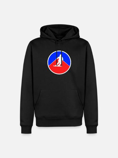 Ski Logo - Männer Premium Bio Hoodie - Schwarz