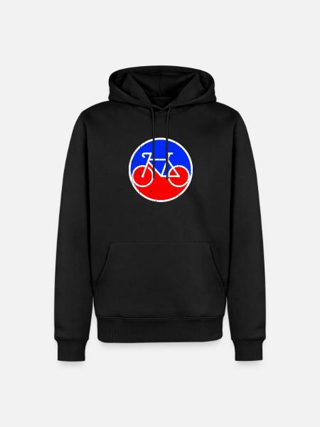 Bicycle Logo - Men’s Premium Organic Hoodie - black