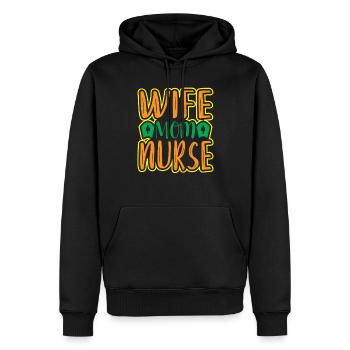 NURSE Nurse - Men’s Premium Organic Hoodie - black - Front - Nico (187cm)