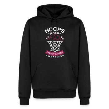 Basketballkörbe Für Brustkrebsbewusstsein Zu Hause - Männer Premium Bio Hoodie - Schwarz - Vorne - Nico (187cm)