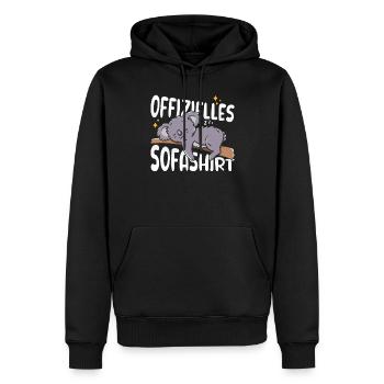 Mein offizielles Sofashirt Schlafshirt Koala - Männer Premium Bio Hoodie - Schwarz - Vorne - Nico (187cm)
