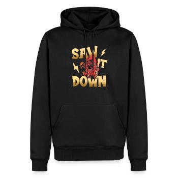 Saw It Down Tree Surgeon Arboriste Tronçonneuse - Sweat à capuche Premium bio Homme - noir - Devant - Nico (187cm)