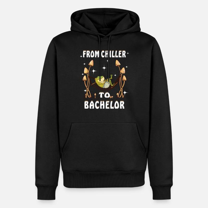 DU REFROIDISSEUR AU BACHELOR - Sweat à capuche Premium bio Homme - noir
