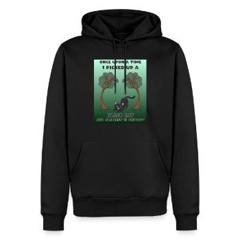 Once upon a time I picked up a black cat the rest - Men’s Premium Organic Hoodie - black - Front - Nico (187cm)