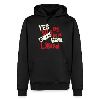 Trumpet Player Vintage Yes It Has - Männer Premium Bio Hoodie - Schwarz - Vorne - Nico (187cm)