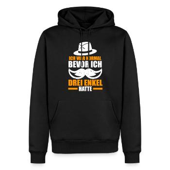 Großvater Großpapa Opi Opa - Männer Premium Bio Hoodie - Schwarz - Vorne - Nico (187cm)
