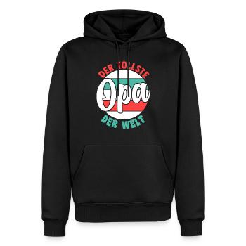 Großvater Großpapa Opi Opa - Männer Premium Bio Hoodie - Schwarz - Vorne - Nico (187cm)