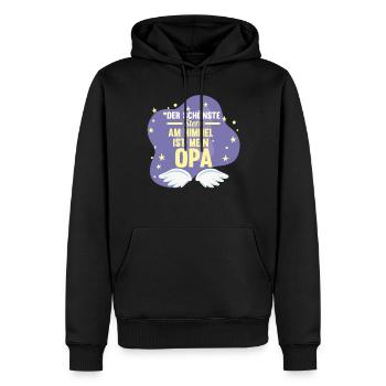 Großvater Großpapa Opi Opa - Männer Premium Bio Hoodie - Schwarz - Vorne - Nico (187cm)
