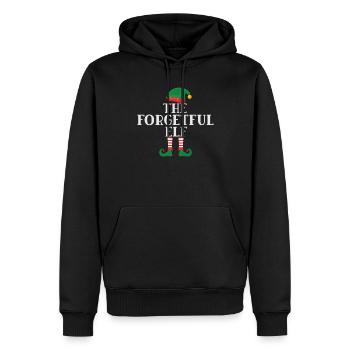 Die vergessliche Elfe Norwegermuster - Männer Premium Bio Hoodie - Schwarz - Vorne - Nico (187cm)