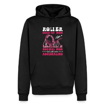 Roller Coaster Mama Amusement Park Roller Coaster - Men’s Premium Organic Hoodie - black - Front - Nico (187cm)