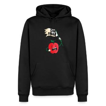 Oh Snap Apfelpflücker Apple Squad Fruit Apple - Männer Premium Bio Hoodie - Schwarz - Vorne - Nico (187cm)